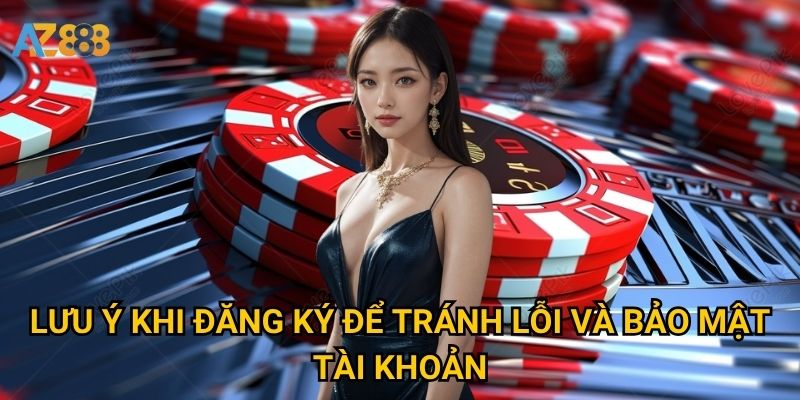 Lưu ý khi đăng ký để tránh lỗi và bảo mật tài khoản